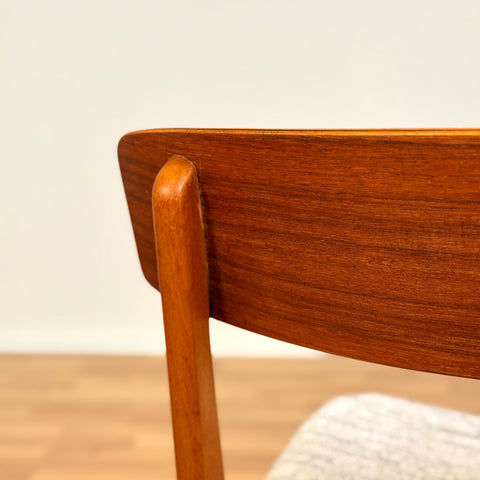 Danish dining chairs in teak & beech by Farstrup