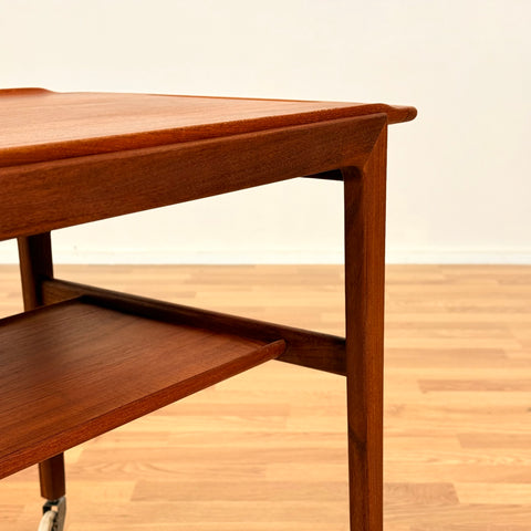 Danish serving trolley in teak