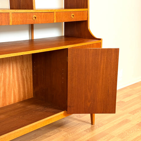 Swedish bookshelf in teak