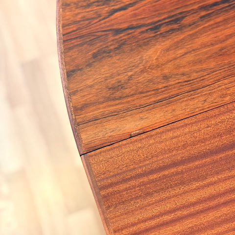 Danish round dining table 'model 55' with 3 ext by Omann Jun
