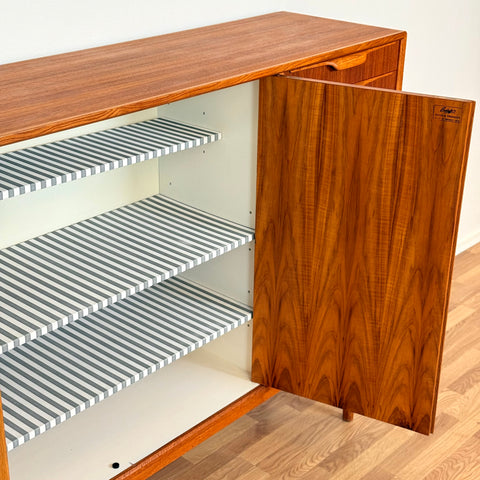 Swedish highboard in teak by Bertil Fridhagen for Bodafors