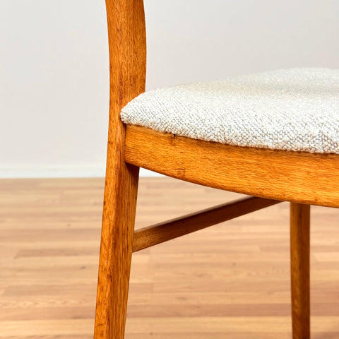 Swedish set of 4 dining chairs in oak