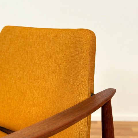 Danish armchair in solid teak