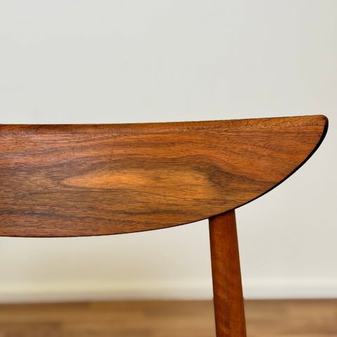 Set of 6 dining chairs in walnut by Harry Østergaard, 1950s-60s, Denmark