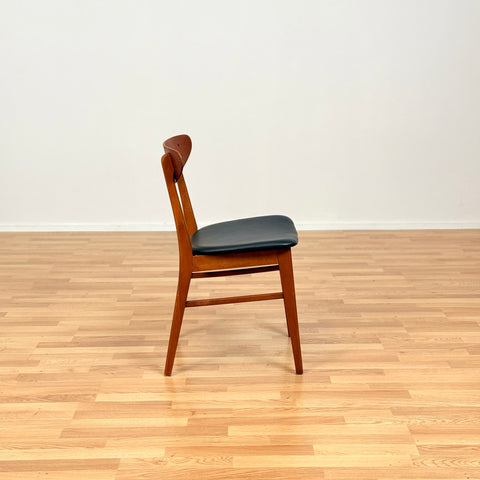 Danish dining chairs in teak & beech model 210 by Farstrup