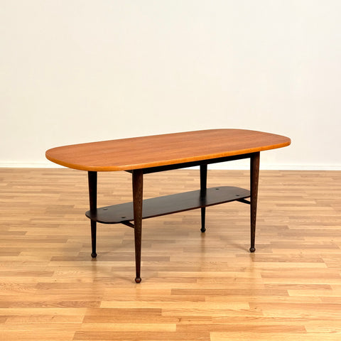 Danish coffee table in teak & oak
