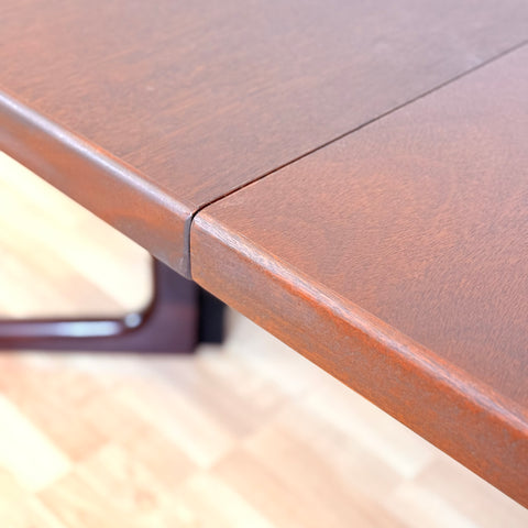 Danish square dining table in mahogany by Farstrup
