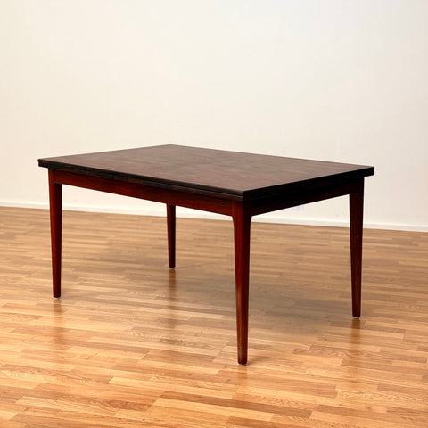 Danish rectangular dining table in Santos rosewood
