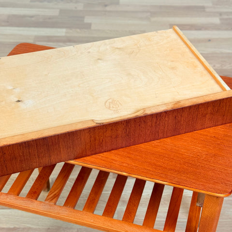 Swedish teak side table by AB Lundberg & Söner