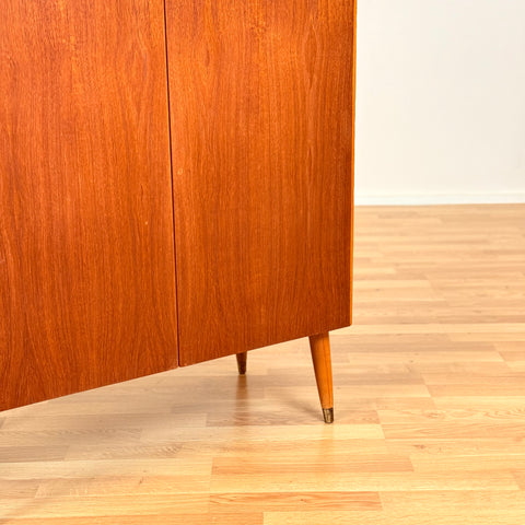Swedish storage cabinet in teak and beech