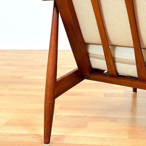 Danish armchairs in stained beech