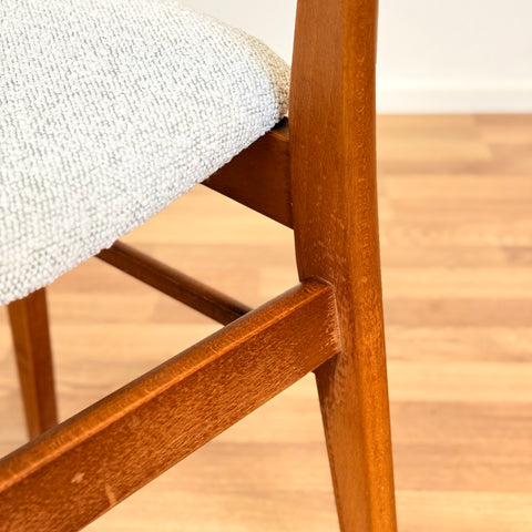 Danish set of 6 dining chairs in teak & beech by Findahl