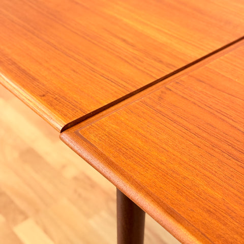 Danish rectangular dining table in teak