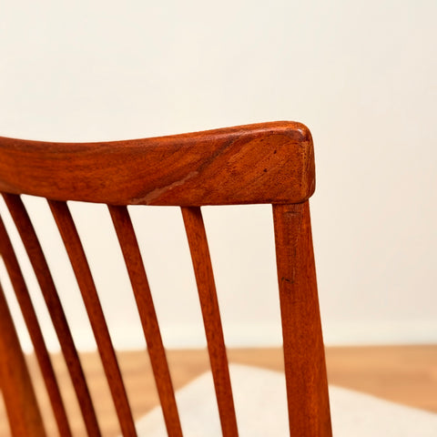 Swedish set of 4 dining chairs in teak by Carl Malmsten