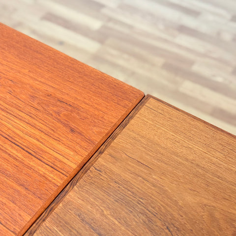 Small danish rectangular dining table in teak