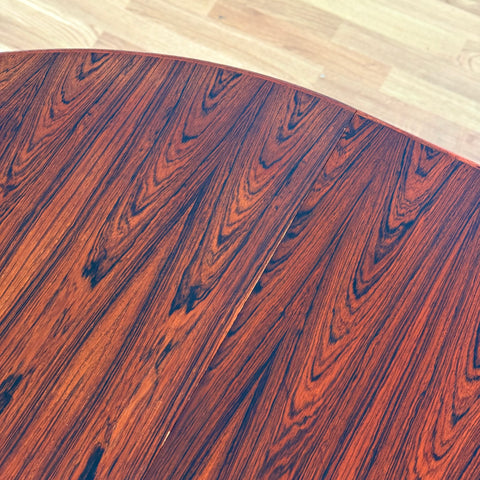 Round dining table in Santos rosewood by Omann Jun, 1950s-60s, Denmark