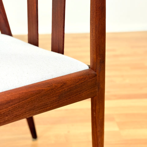 Swedish set of 2 dining chairs in walnut by Kai Kristiansen for IKEA, model "Turku"