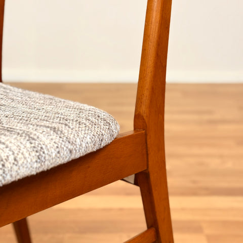Danish dining chairs in teak & beech by Farstrup