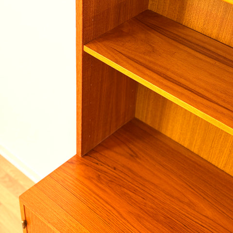 Swedish bookshelf in teak & beech