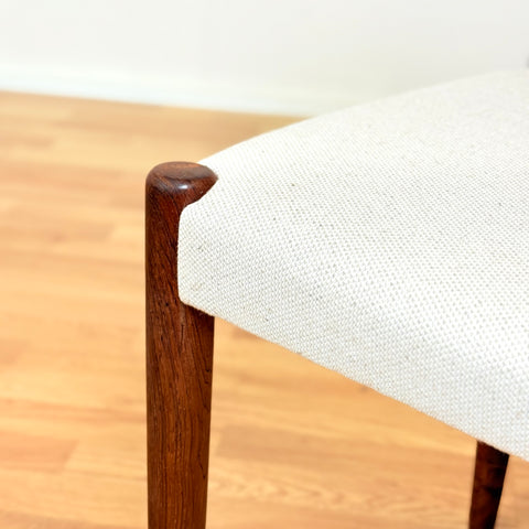 Danish dining chairs in Santos rosewood by Knud Færch