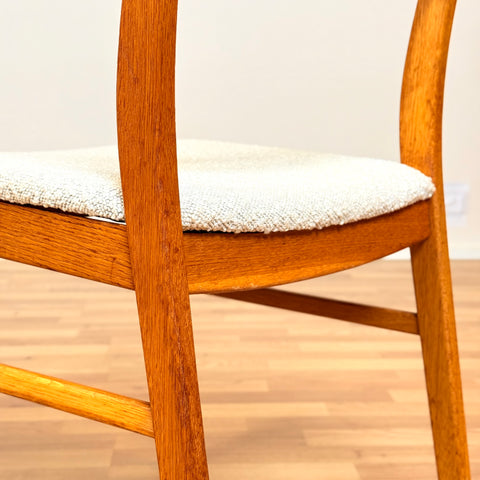 Swedish set of 4 dining chairs in oak