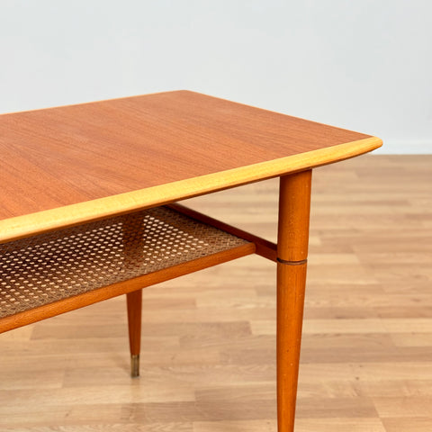 Swedish coffee table in teak & beech