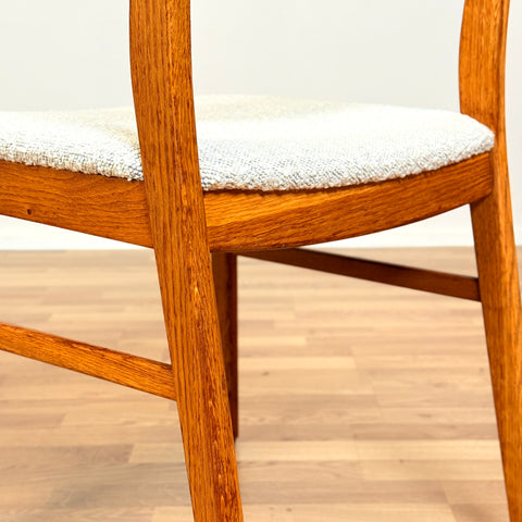 Swedish set of 4 dining chairs in oak