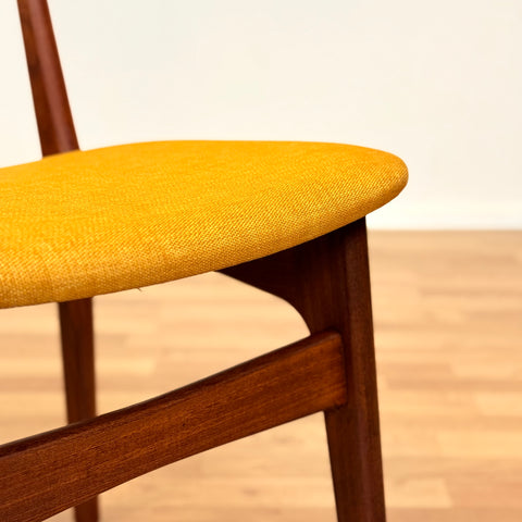 Danish set of 6 dining chairs in teak by Schiønning & Elgaard