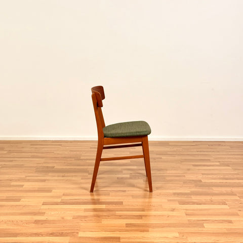 Danish set of 2 dining chairs in teak & beech by Fastrup