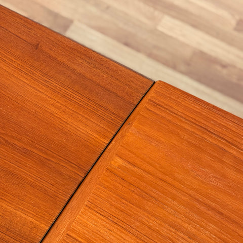 Danish rectangular dining table in teak wood