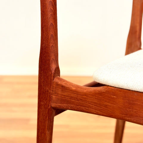 Danish set of 10 dining chairs in teak by B. Rasmussen for Thorso Mobelfabrik