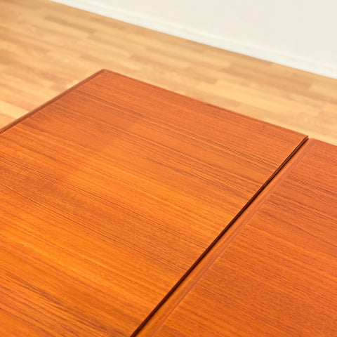 Danish rectangular dining table in teak