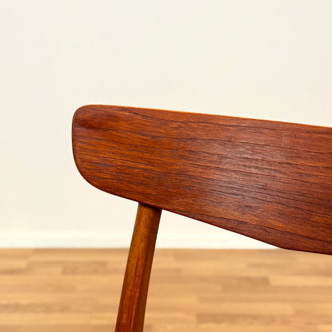 Danish set of 6 dining chairs in teak & beech by Findahl