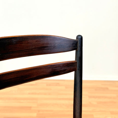 Swedish dining chairs in teak by AB Johansson & Söner in Hyssna