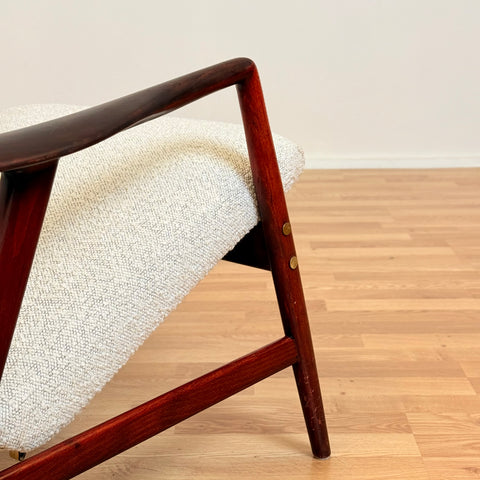 Swedish armchair in solid beech wood by Alf Svensson, model "Kontur"