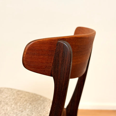 Set of 8 dining chairs in teak, 1950s-60s, Denmark