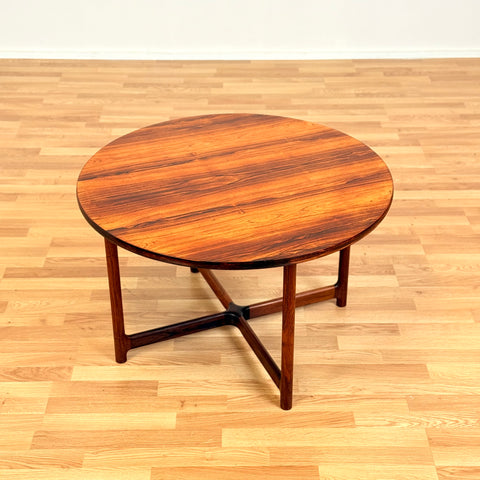 Norwegian coffee table in Santos rosewood by Arne Halvorsen & Rasmus Solberg