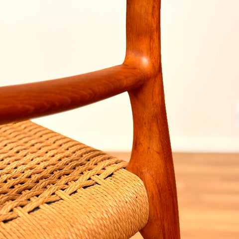 Danish dining chairs in teak by Niels O. Moller