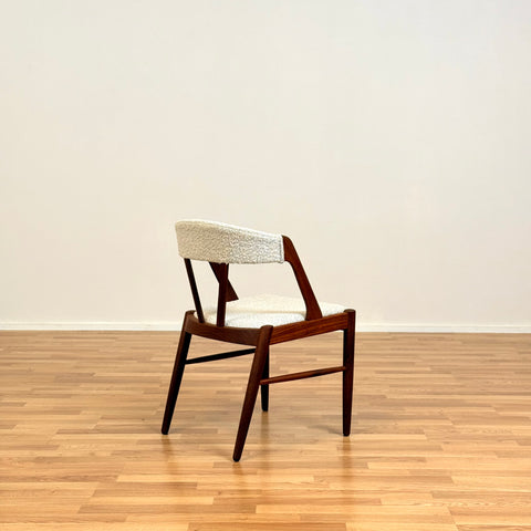 Danish set of 4 dining chairs in teak by Henning Kjærnulf