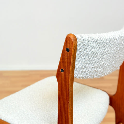 Danish set of 4 dining chairs in teak by Eric Buch