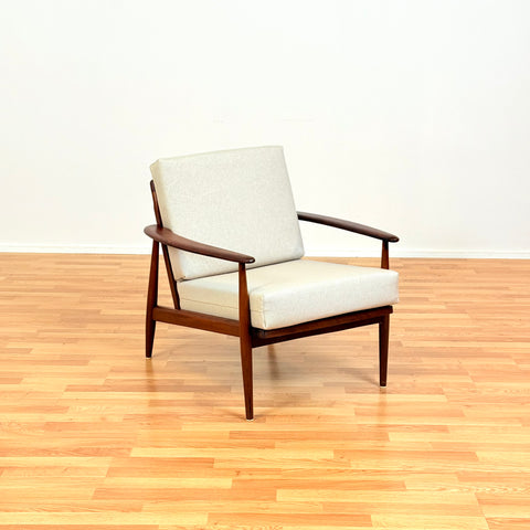 Danish armchairs in stained beech