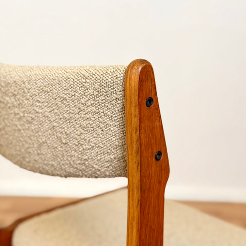 Dining chairs in teak by Erik Buch