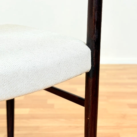Swedish dining chairs in teak by AB Johansson & Söner in Hyssna