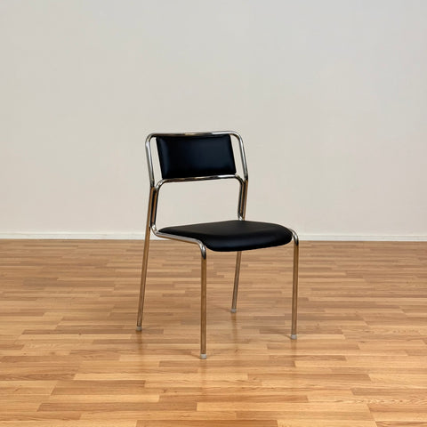 Chrome dining chairs by Kinnarps, 1990s