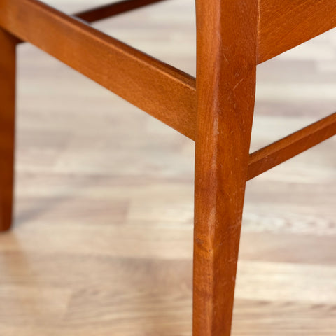 Danish set of 6 dining chairs in teak & beech by Findahl