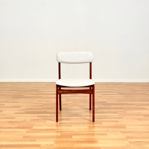 Danish set of 10 dining chairs in teak by B. Rasmussen for Thorso Mobelfabrik