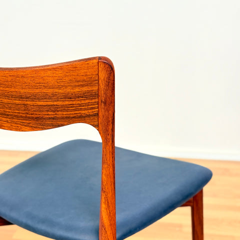 Danish set of dining chairs in Santos rosewood by Harry Østergaard for Randers Møbelfabrik