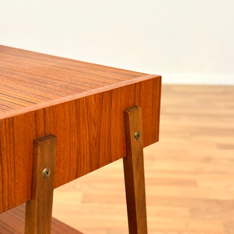 Swedish side table in teak