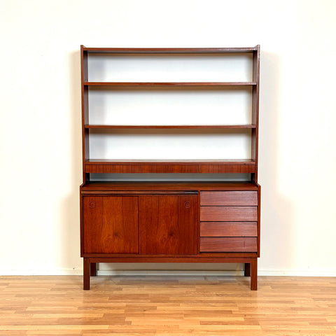 Swedish bookshelf in teak wood