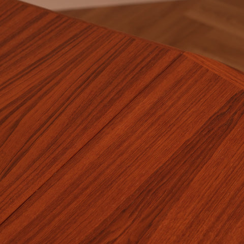 Danish round dining table in teak by Johs Kristoffersen & Son
